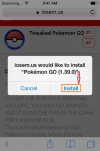 Install Tweaked iOSEmus Pokemon Go