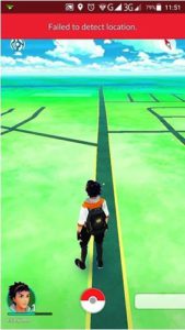 pokemon go failed to detect location