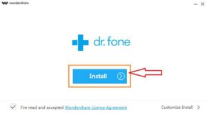 Click on AirPlay Mirroring to Connect Dr. Fone iOS Screen Recorder