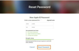 Enter New Apple ID Password