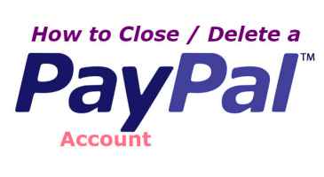 Delete Paypal Account