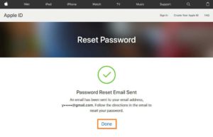 unlock Apple ID Password in email