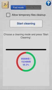icleaner-start-cleaning