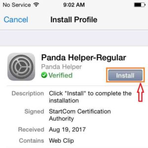 Install Panda Helper Regular