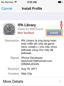 Install iPA Library