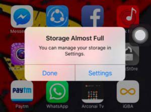 Storage-Almost-Full