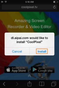 Click-on-Install-CoolPixel-Screen-Recorder
