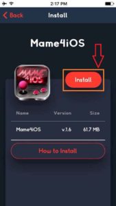 Click-on-Install-Mame4iOS