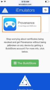 Click on Provenance to Download Provenance Emulator