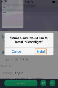 Tap-on-Install-GoodNight-on-iPhone-iPad