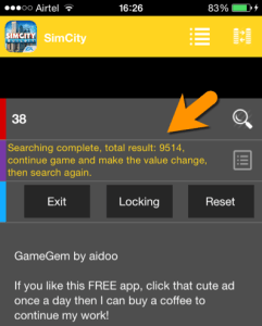 Add Coins number in GameGem Hack App